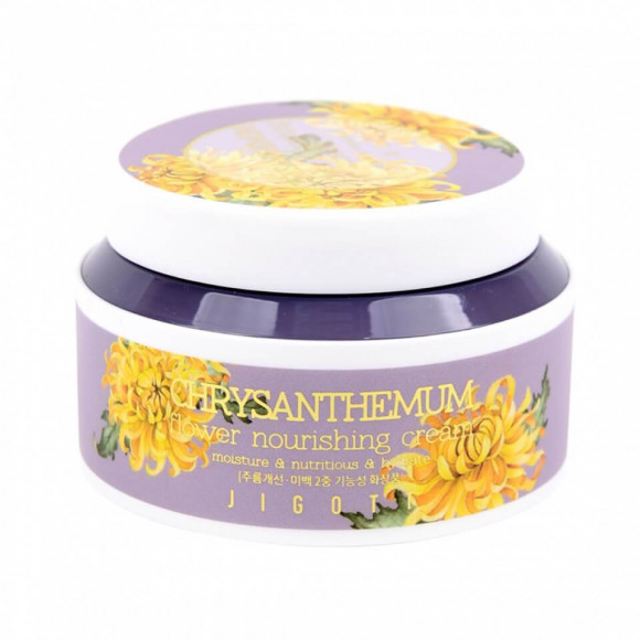 Крем для лица Jigott питательный с экстрактом хризантемы - Chrysanthemum Flower Nourishing Cream, 100 мл