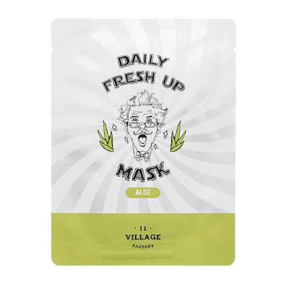 Маска для лица Village 11 Factory увлажняющая, с экстрактом алоэ - Daily Fresh UP Mask Aloe