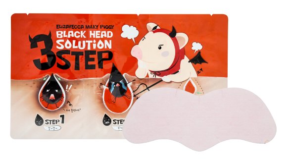 [Истекающий срок годности] Патчи для удаления черных точек Elizavecca для носа - Milky Piggy Black Head Solution 3 Step 6г