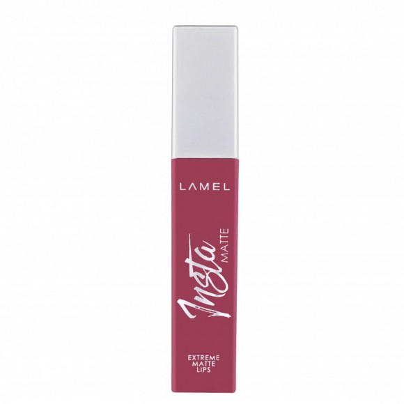 Жидкая матовая помада для губ Lamel Professional - INSTA Matte Liquid Lipstick 403 Мой розовый