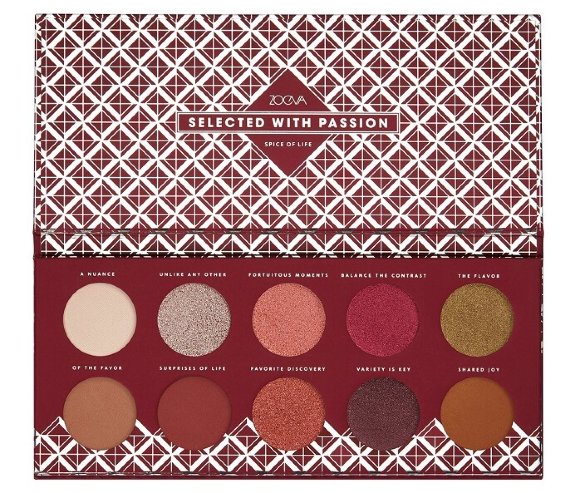 Палетка теней Zoeva - Spice of Life - 10 цветов