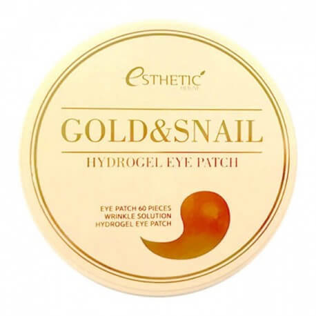 Гидрогелевые патчи для глаз Esthetic House с муцином улитки и коллоидным золотом - Gold & Snail Hydrogel Eye Patch