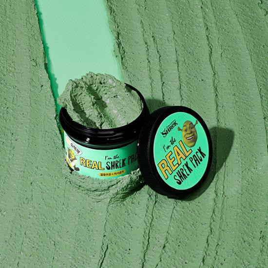 Маска для лица Dreamworks Shrek (Olive Young) с зелёной глиной и экстрактом мяты - I'm The Real Shrek Pack, 110мл Маска для лица Dreamworks Shrek (Olive Young) с зелёной глиной и экстрактом мяты - I'm The Real Shrek Pack, 110мл
