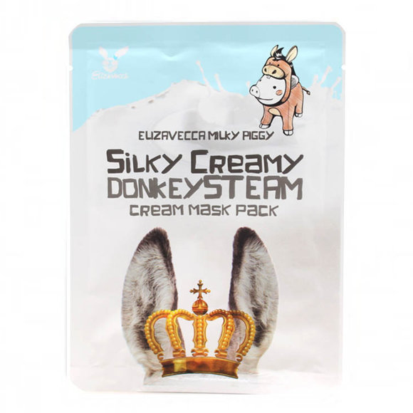 Маска с ослиным молоком Elizavecca - Silky Creamy Donkey Steam Cream Mask