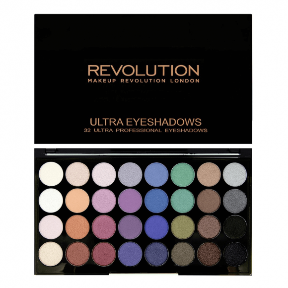 Палетка теней Makeup Revolution - 32 Eyeshadow Palette - Mermaids Forever