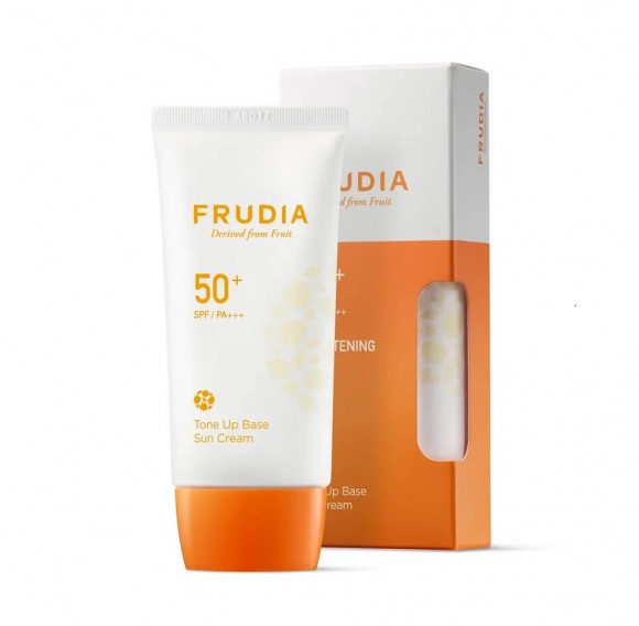 Тональная крем-основа FRUDIA солнцезащитная SPF50+/PA+++ - Tone Up Base Sun Cream SPF50+/PA+++