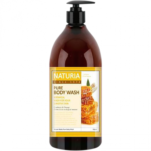 Гель для душа NATURIA с ароматом мёда и лилии - Pure Body Wash (Honey & White Lily), 750 мл