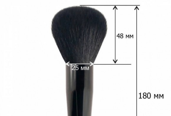 Кисть для рассыпчатой пудры JUST - № 01 (ворс черной козы) Кисть для рассыпчатой пудры JUST - № 01 (ворс черной козы)
