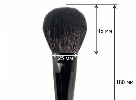 Кисть для рассыпчатой и компактной пудры JUST - № 03 (ворс синей белки)