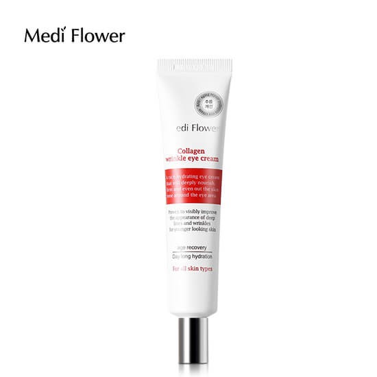 Крем для кожи вокруг глаз с коллагеном Medi Flower витализирующий - Collagen Refining Wrinkle Eye Cream, 40 мл