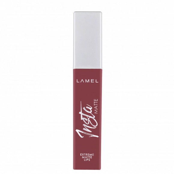 Жидкая матовая помада для губ Lamel Professional - INSTA Matte Liquid Lipstick 405 Бургунди