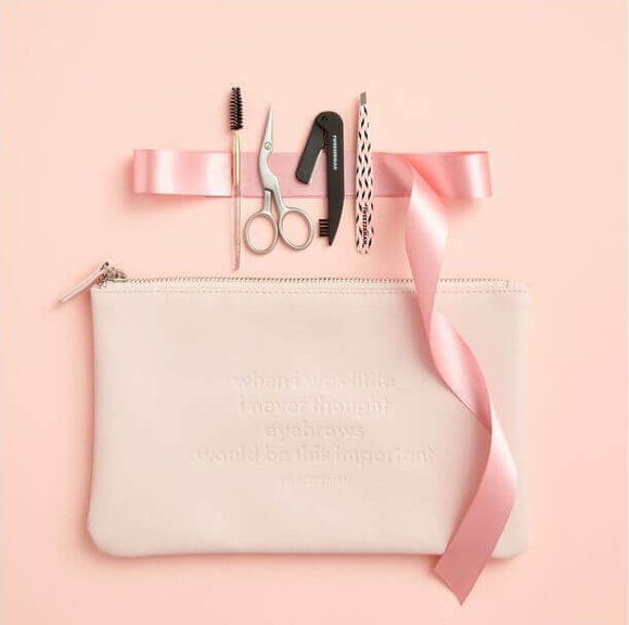 Набор для ухода за бровями Tweezerman в чехле и коробке - Brow Basics Set