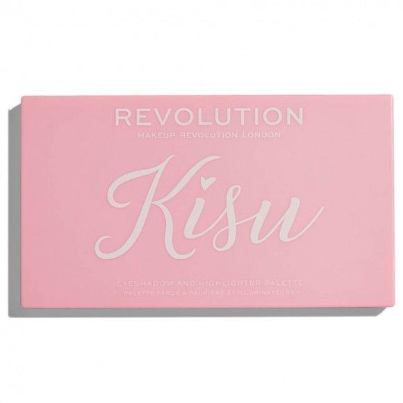 Палетка теней и хайлайтеров Makeup Revolution - Eyeshadow & Highlighter Palette - Kisu Палетка теней и хайлайтеров Makeup Revolution - Eyeshadow & Highlighter Palette - Kisu