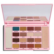 Палетка теней и хайлайтеров Makeup Revolution - Eyeshadow & Highlighter Palette - Kisu Палетка теней и хайлайтеров Makeup Revolution - Eyeshadow & Highlighter Palette - Kisu