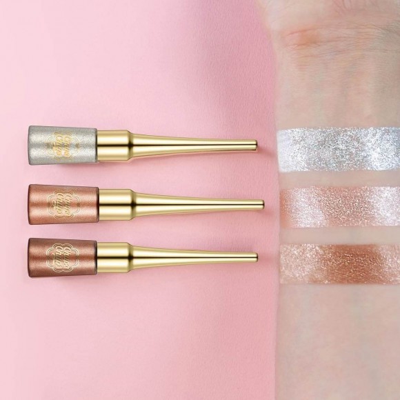 Тени для глаз жидкие Chupa Chups с блестками - Bling Bling Eyes - "Brown City"