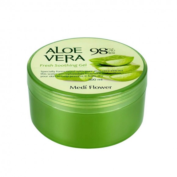 Универсальный гель с алоэ Medi Flower смягчающий - 98% Aloe Vera Soothing gel, 300 мл