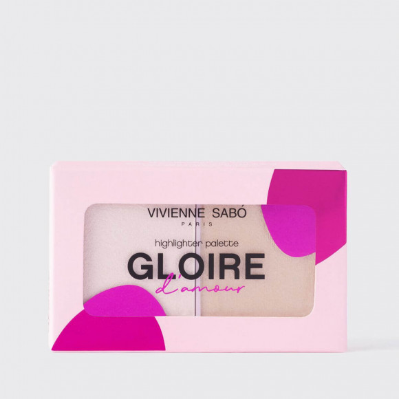 [Истекающий срок годности] Палетка хайлайтеров мини VIVIENNE SABO - Gloire D'amour, 01 светло-розовый