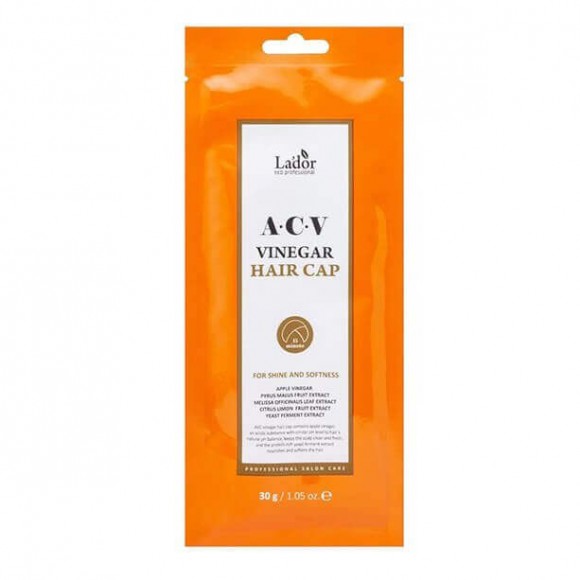 Маска-шапочка для волос Lador с яблочным уксусом - ACV Vinegar Hair Cap