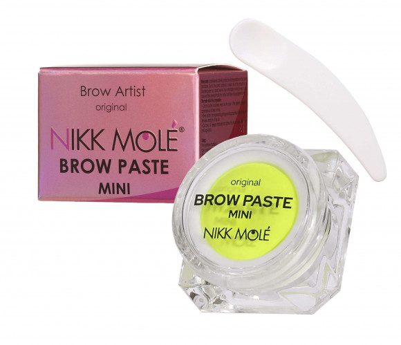 Паста для бровей Nikk Mole Brow Paste - Лайм неон - Mini, 10гр