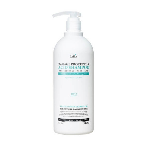 Шампунь для волос Lador бесщелочной с коллагеном и аргановым маслом - Damage Protector Acid Shampoo, 900 мл