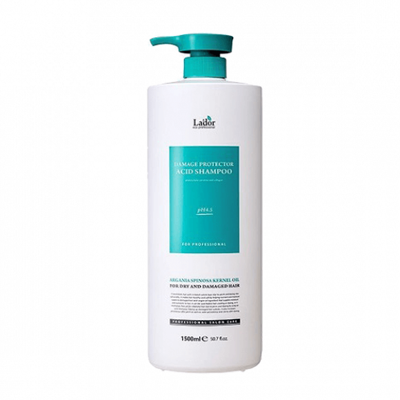 Шампунь для волос Lador бесщелочной с коллагеном и аргановым маслом - Damaged Protector Acid Shampoo, 1500 мл