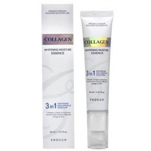 [Истекающий срок годности] Эссенция для лица осветляющая Enough с коллагеном - Collagen 3 In 1 Whitening Moisture Essence, 30 мл