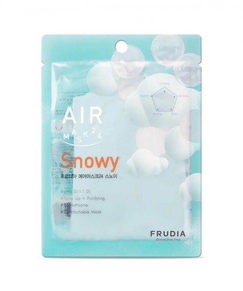 [Истекающий срок годности] Маска для лица кремовая FRUDIA обновляющая - Air Mask 24 Snowy