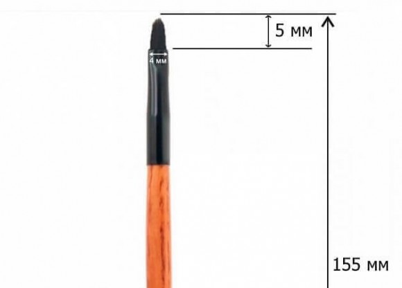 Кисть для подводки JUST - № 32 (синтетика) Кисть для подводки JUST - № 32 (синтетика)