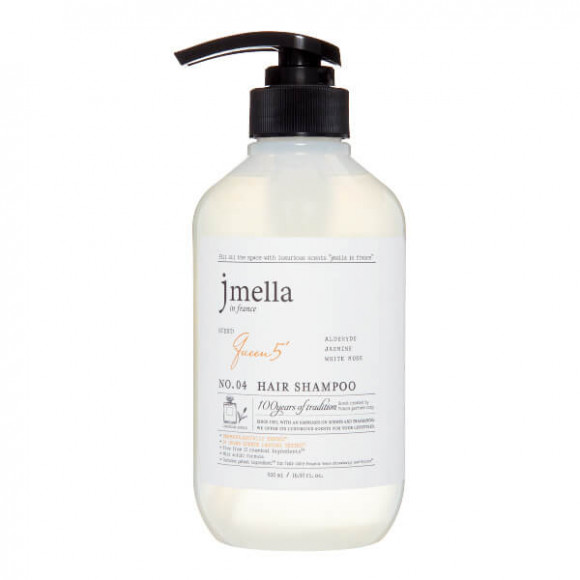 Шампунь для волос jmella с ароматом альдегида, жасмина и белого мускуса - In France Hair Shampoo - 04 Queen 5, 500 мл