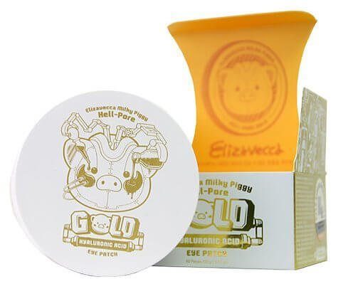 [Истекающий срок годности] Гидрогелевые патчи Elizavecca с гиалуроновой кислотой и золотом Milky Piggy Hell Pore Gold Hyaluronic