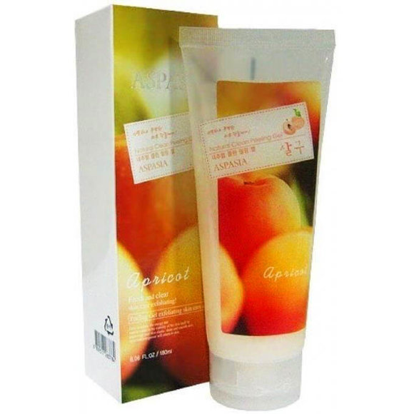 Гель-скатка для лица Aspasia свежесть и чистота с экстрактом абрикоса - Apricot Fresh and Clear skin care, 180 мл
