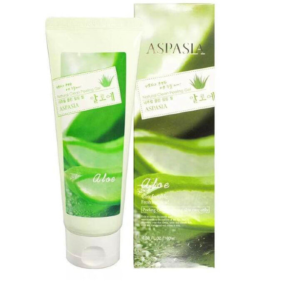Гель-скатка для лица Aspasia с экстрактом алоэ - Aloe Fresh and Clear skin care, 180 мл