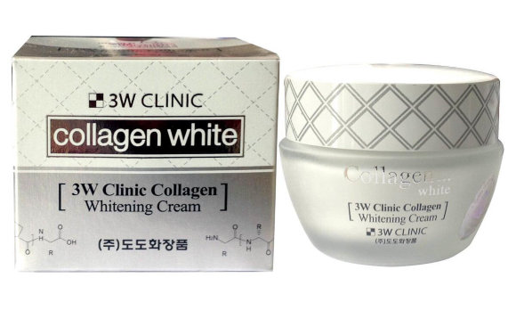 [Истекающий срок годности] Крем для век 3W CLINIC отбеливающий с коллагеном - Collagen Whitening Eye Cream, 35 гр