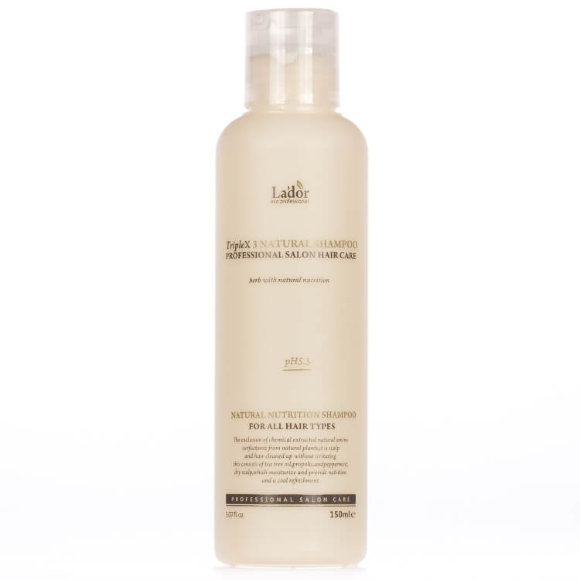 Шампунь для волос Lador безсульфатный с эфирными маслами - Triplex Natural Shampoo, 150 мл