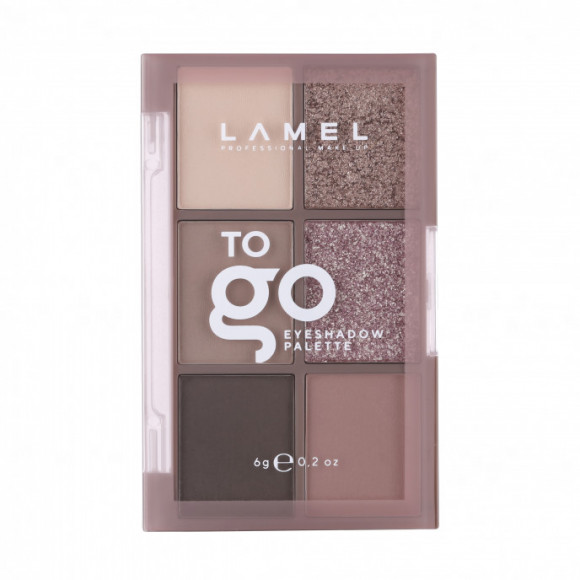 Набор теней для век Lamel Professional - To Gо Eyeshadow Palette, тон 401 New Nude