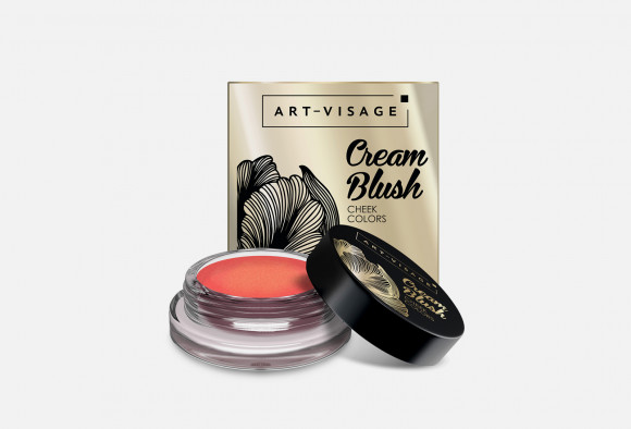 Румяна кремовые ART-VISAGE "Cream Blush" - Тон 14 золотистый коррал