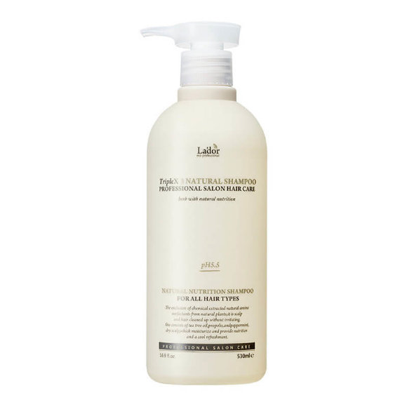 Шампунь для волос Lador безсульфатный с эфирными маслами - Triplex Natural Shampoo, 530 мл