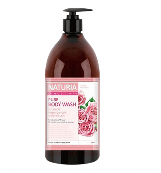 Гель для душа NATURIA с ароматом розы и розмарина - Pure Body Wash Rose & Rosemary, 750 мл