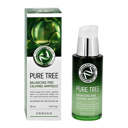 Сыворотка для лица Enough  с экстрактами чайного дерева - Pure Tree Balancing Pro Calming Ampoule, 30 мл