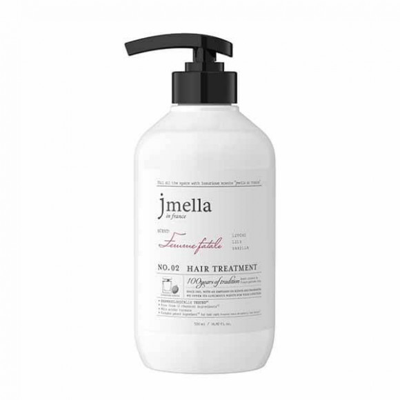 Маска для волос jmella с ароматом личи, лилии и ванили - In France Hair Treatment - 02 Femme Fatale, 500 мл