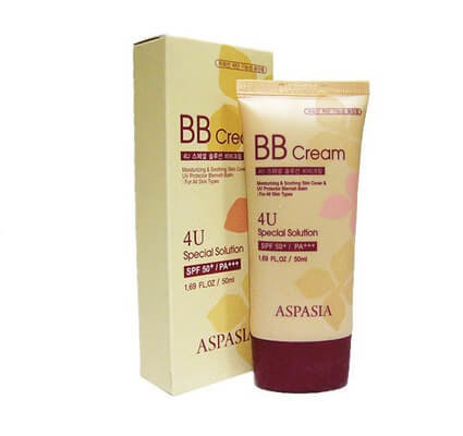 BB-крем для лица Aspasia солнцезащитный -  4U Sun BB cream SPF50+ PA+++, 50 мл