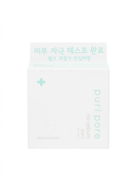 Компактная пудра для лица Holika Holika матирующая - Puri Pore No Sebum Pact Компактная пудра для лица Holika Holika матирующая - Puri Pore No Sebum Pact