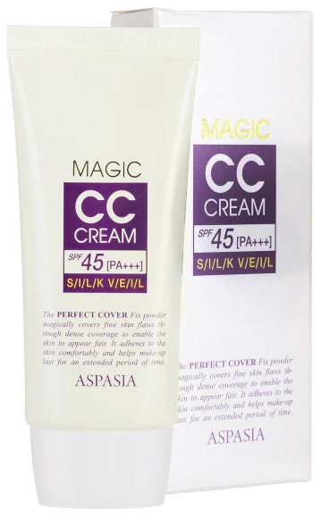 CC-крем для лица Aspasia -  Magic CC cream SPF45PA+++, 50 мл