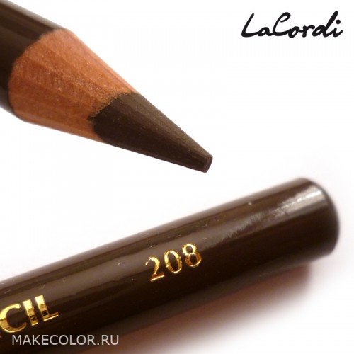 Карандаш для глаз LaCordi №208 Темно - коричневый