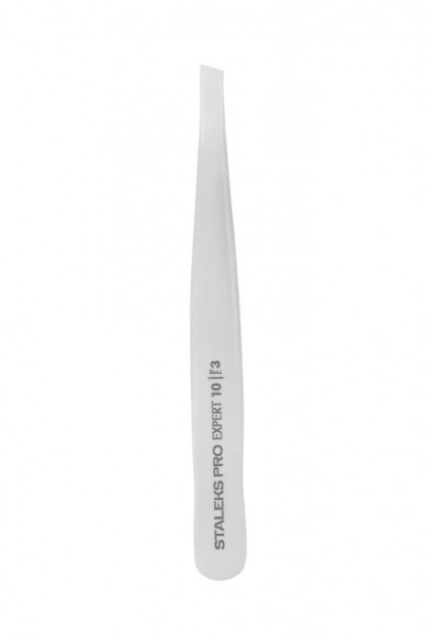 Пинцет для бровей STALEKS Pro TE-10/3 - Expert широкие скошенные кромки