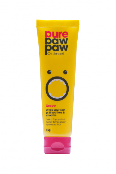 Бальзам для губ Pure Paw Paw восстанавливающий - Ointment Grape с ароматом винограда, 25г