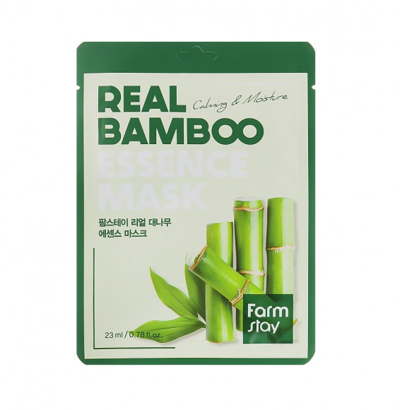 Маска для лица Farm Stay с экстрактом бамбука - Real Bamboo Essence Mask