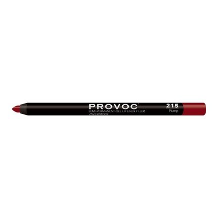 Полуперманентный гелевый карандаш для губ Provoc 215 Plump (красно-коричневый)