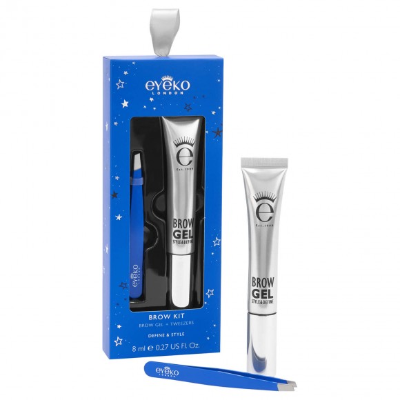 Набор пинцет и гель для бровей Eyeko - Brow Kit, 8 мл