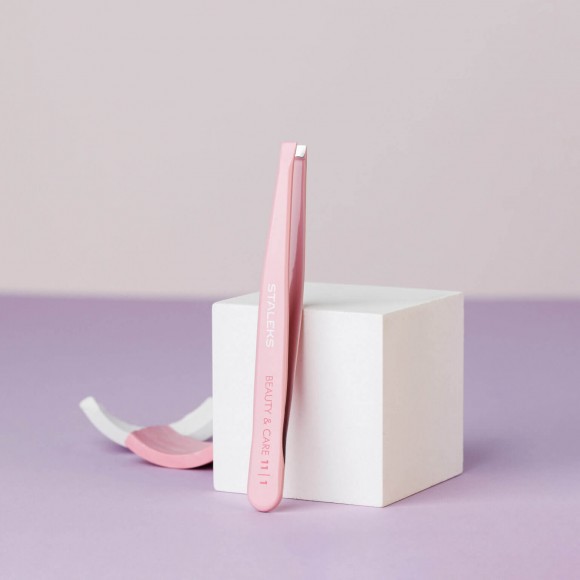 Пинцет для бровей STALEKS TBC-11/1 - Beauty&Care широкие прямые кромки 